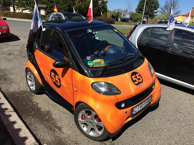 Auto polského účastníka.