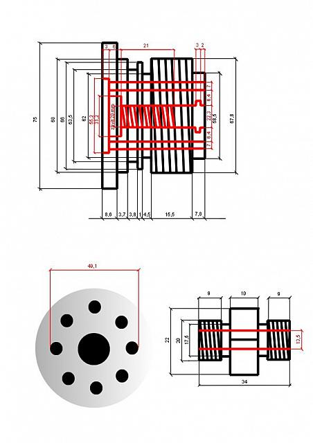 oil filter adapter - výkres A4